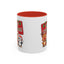 Christmas Mug - Green Text Red Banner Reindeer Bear Penguin