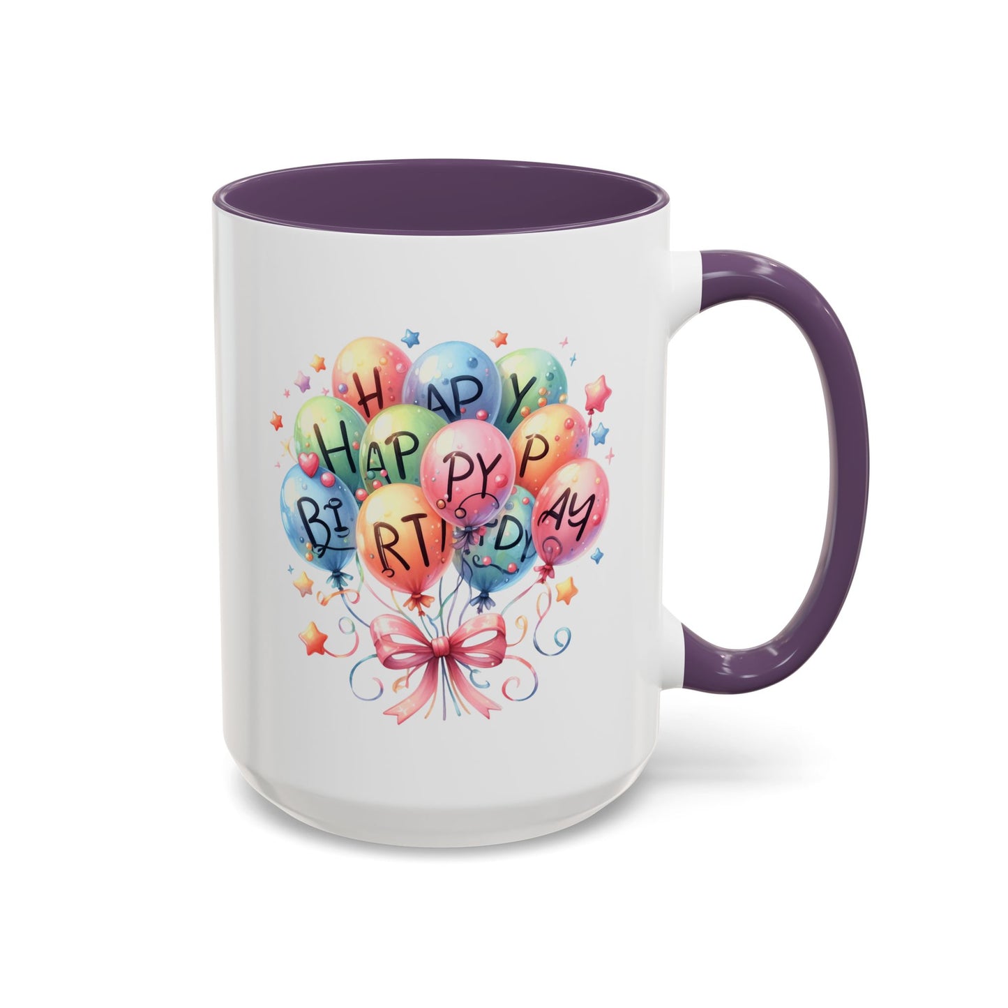 Birthday Mug - Happy Birthday Balloons
