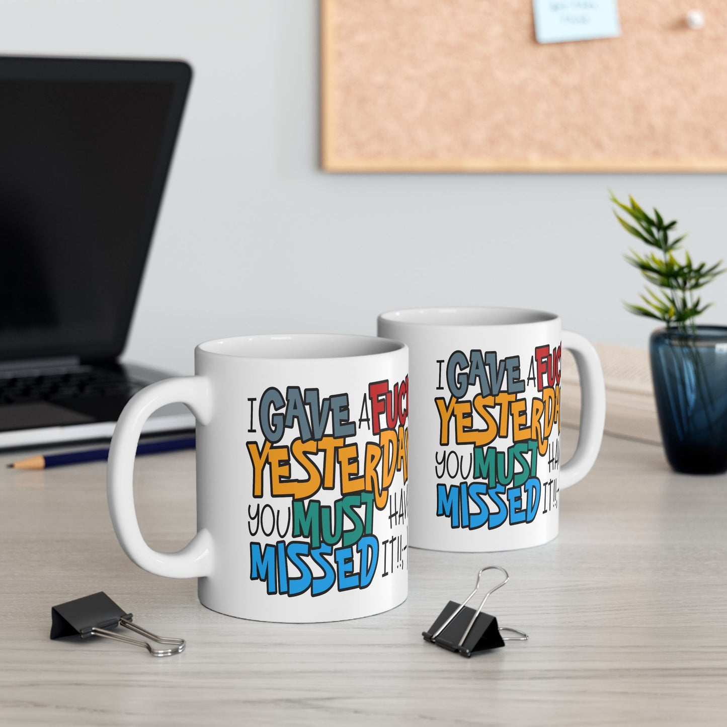Adult Mug - I Gave a Fuck Yesterday