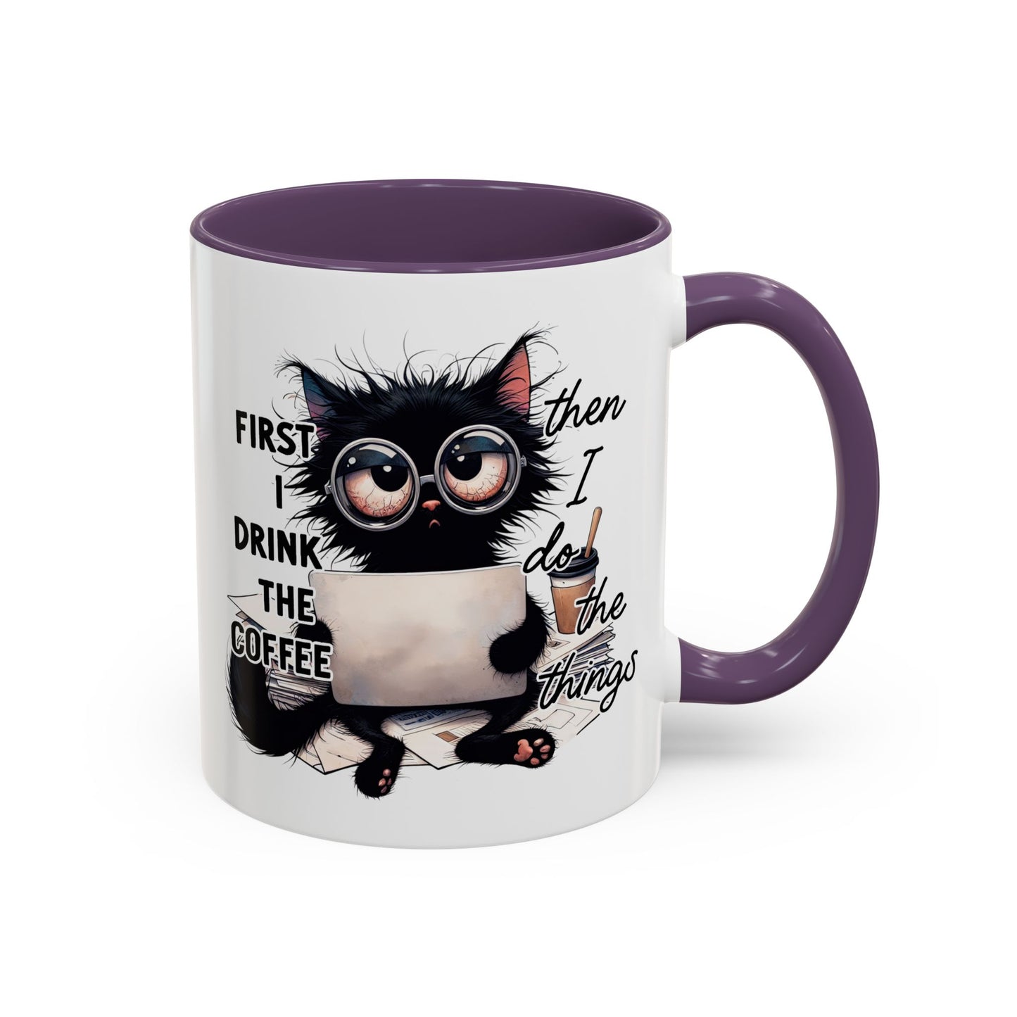 Animal Mug - First I Drink The Coffee