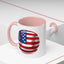 4th of July Mug - Baseball American Flag