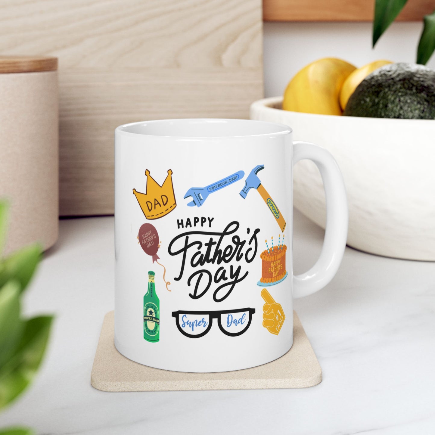 Father's Day Mug -  Happy Father's Day Collage