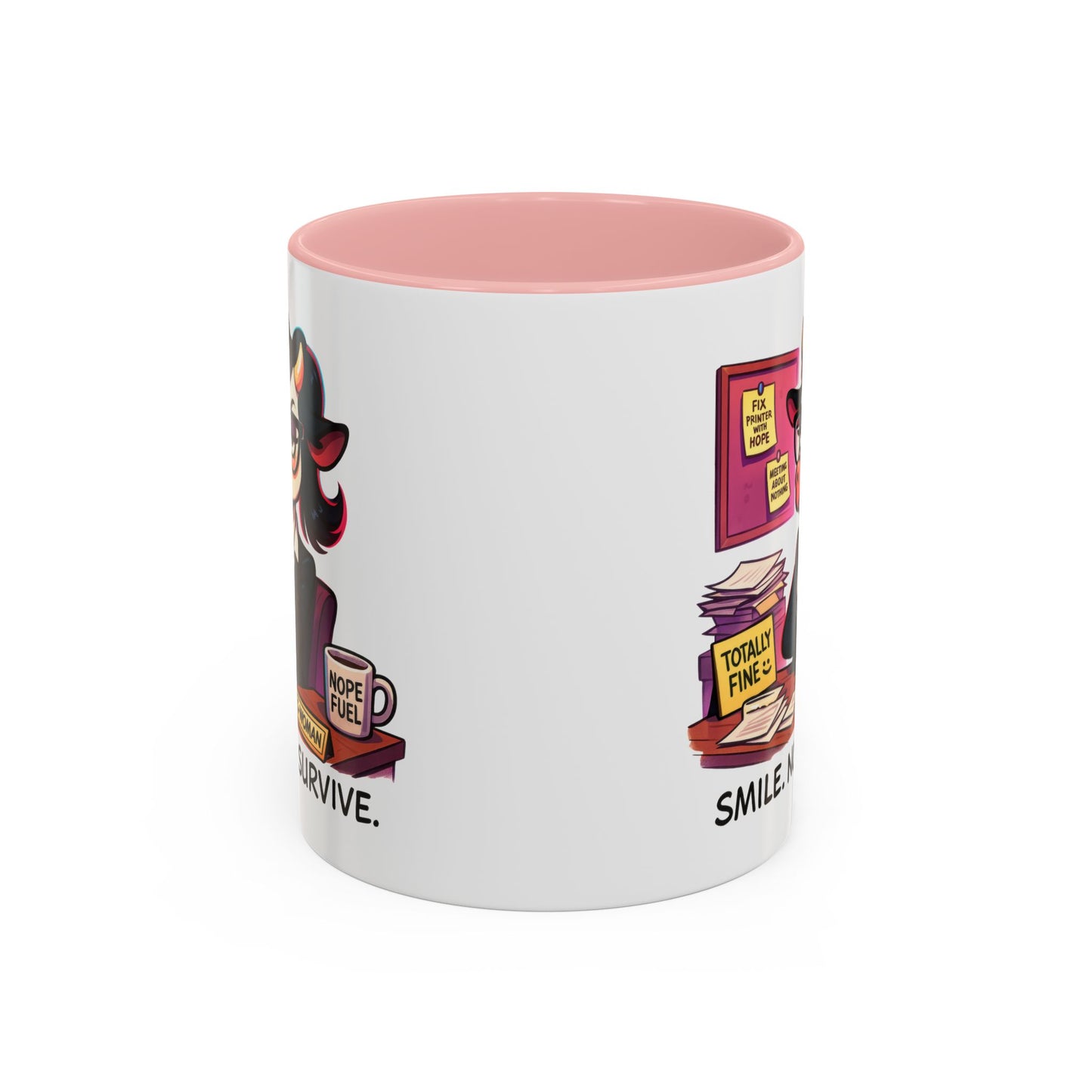 Office Mug - Smile Nod Survive