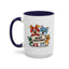 Christmas Mug - Merry Christmas Black Text Mouse Dog Cat Bird
