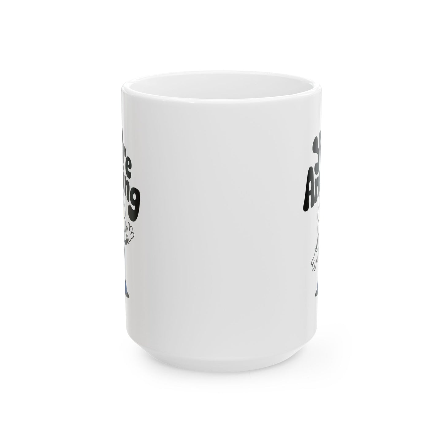 Motivation Mug - You're Amazing Retro Flower