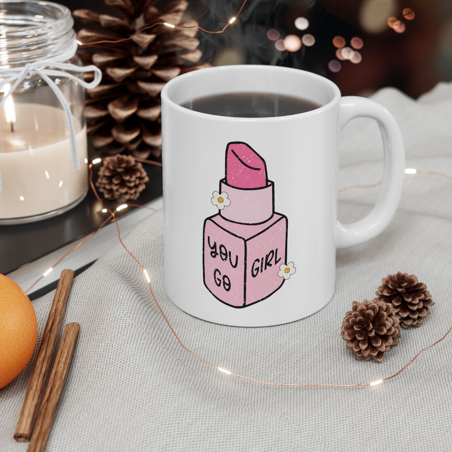 Motivation Mug - You Go Girl Lipstick