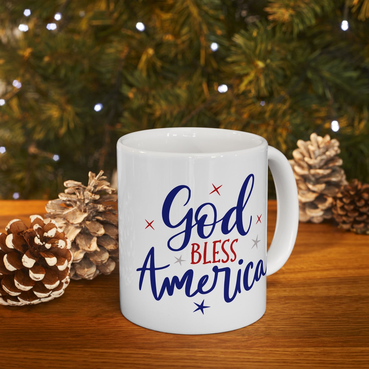 4th of July Mug - God Bless America Patriotic