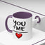 Anniversary Mug - You and Me Red Heart