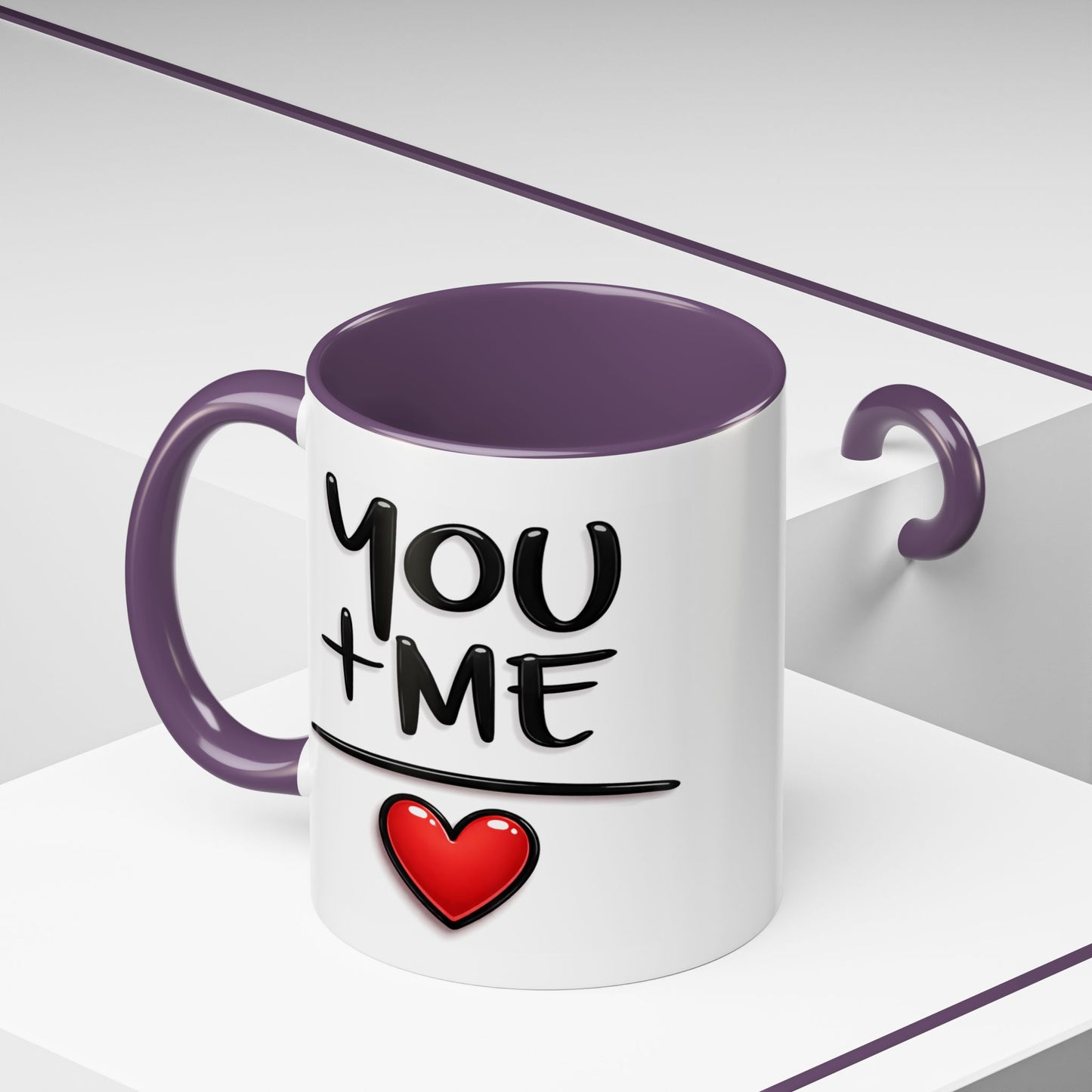 Anniversary Mug - You and Me Red Heart