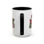 Christmas Mug - Merry Christmas Red Green & White Graffiti Hat