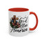 4th of July Mug - God Bless America Cross Flag
