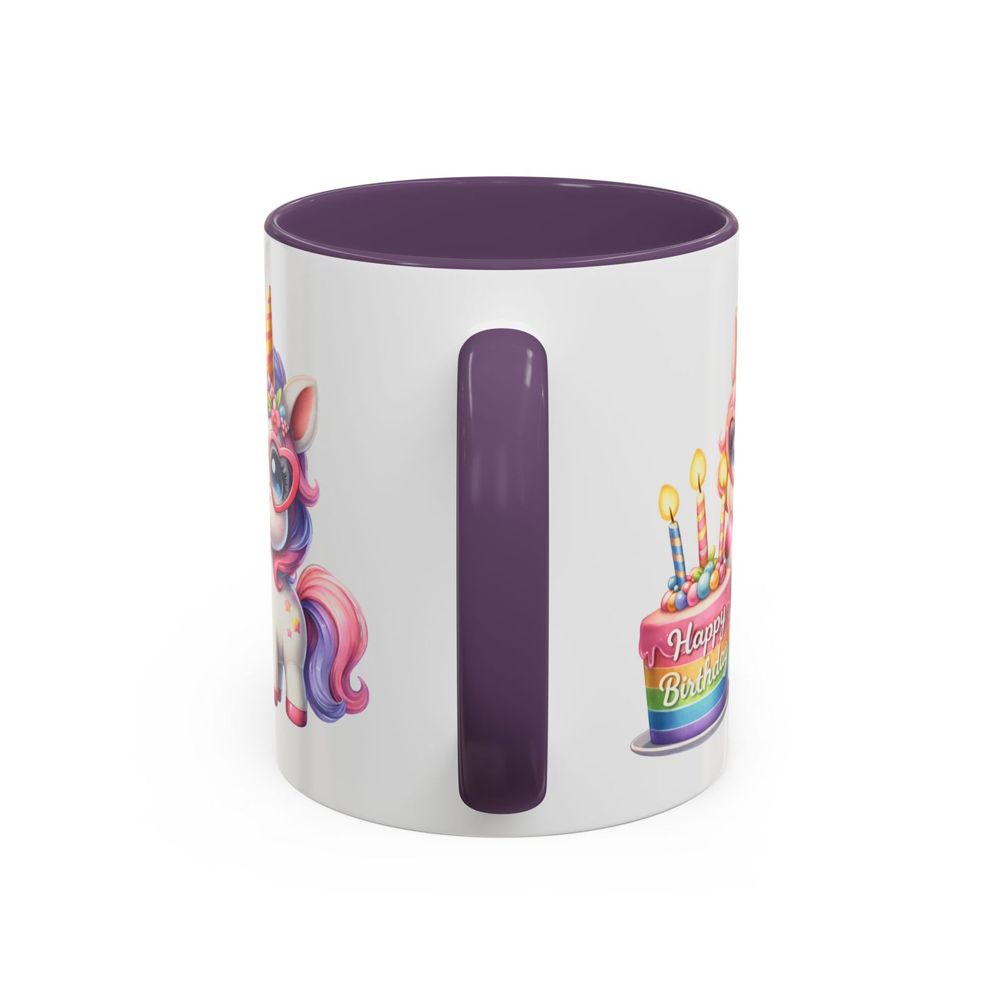 Birthday Mug - Unicorn Candles