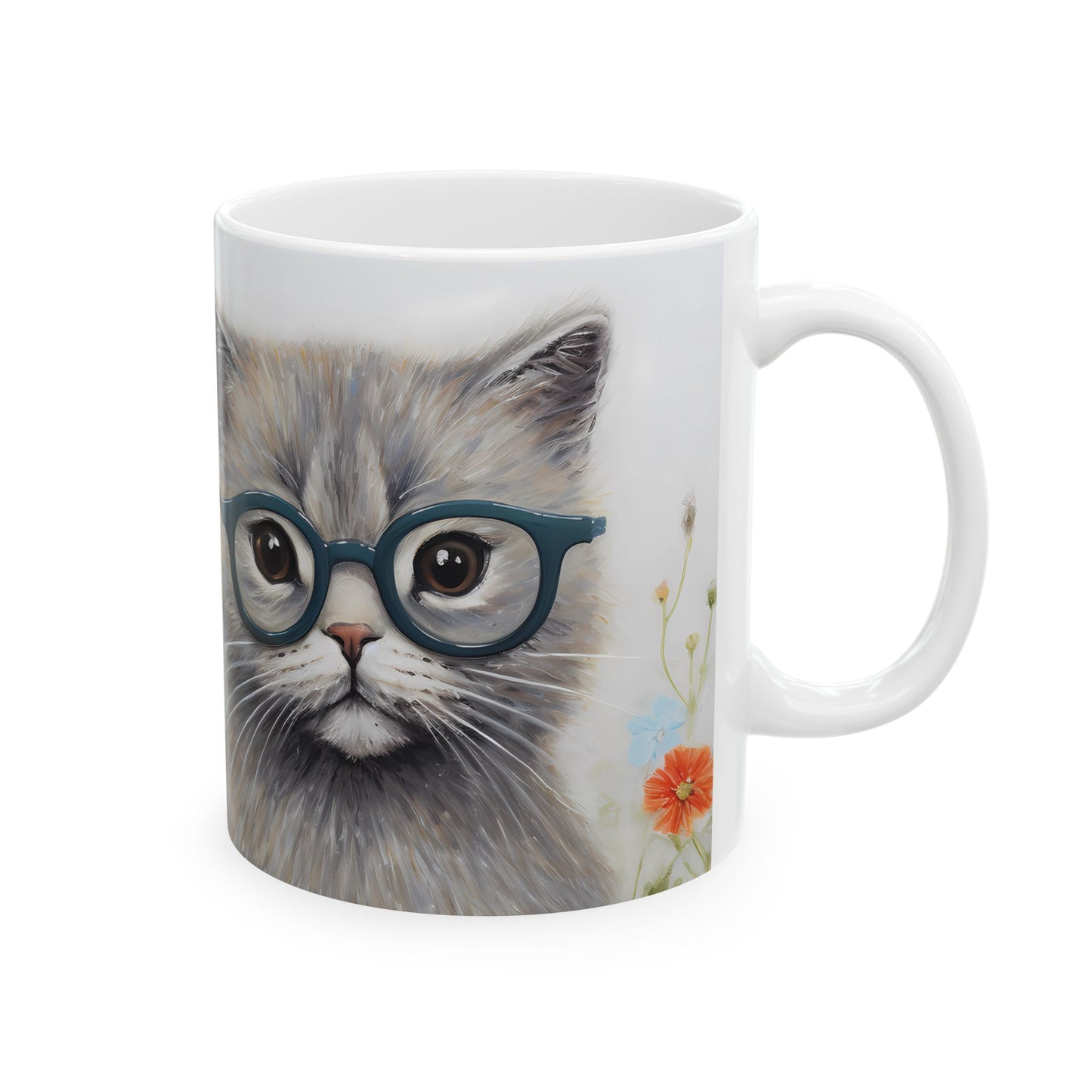 Artistic Mug - Felted Cat 4