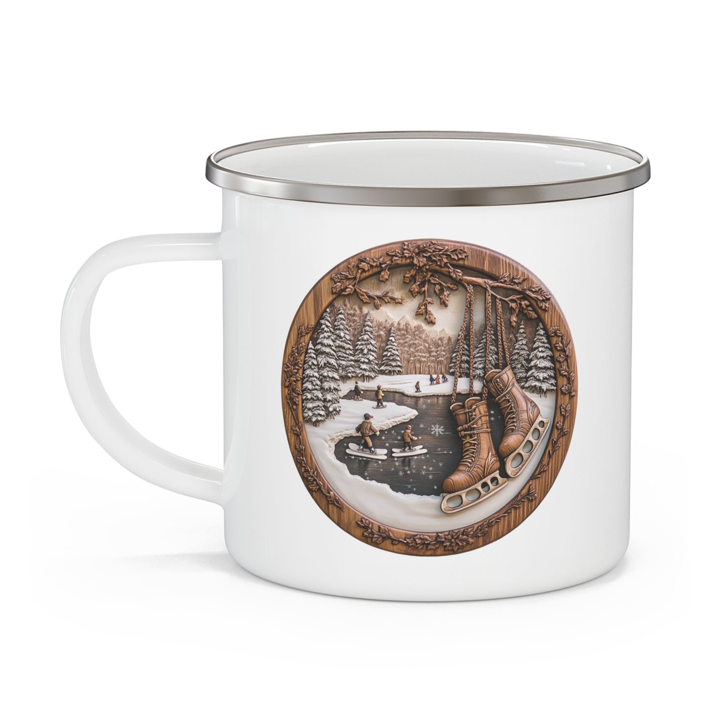 Christmas Mug - Christmas Skates Plaque