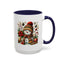 Christmas Mug - Snowman with Christmas Decorations