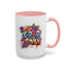 Wellness Mug - Good Vibes Only Graffiti Flowers