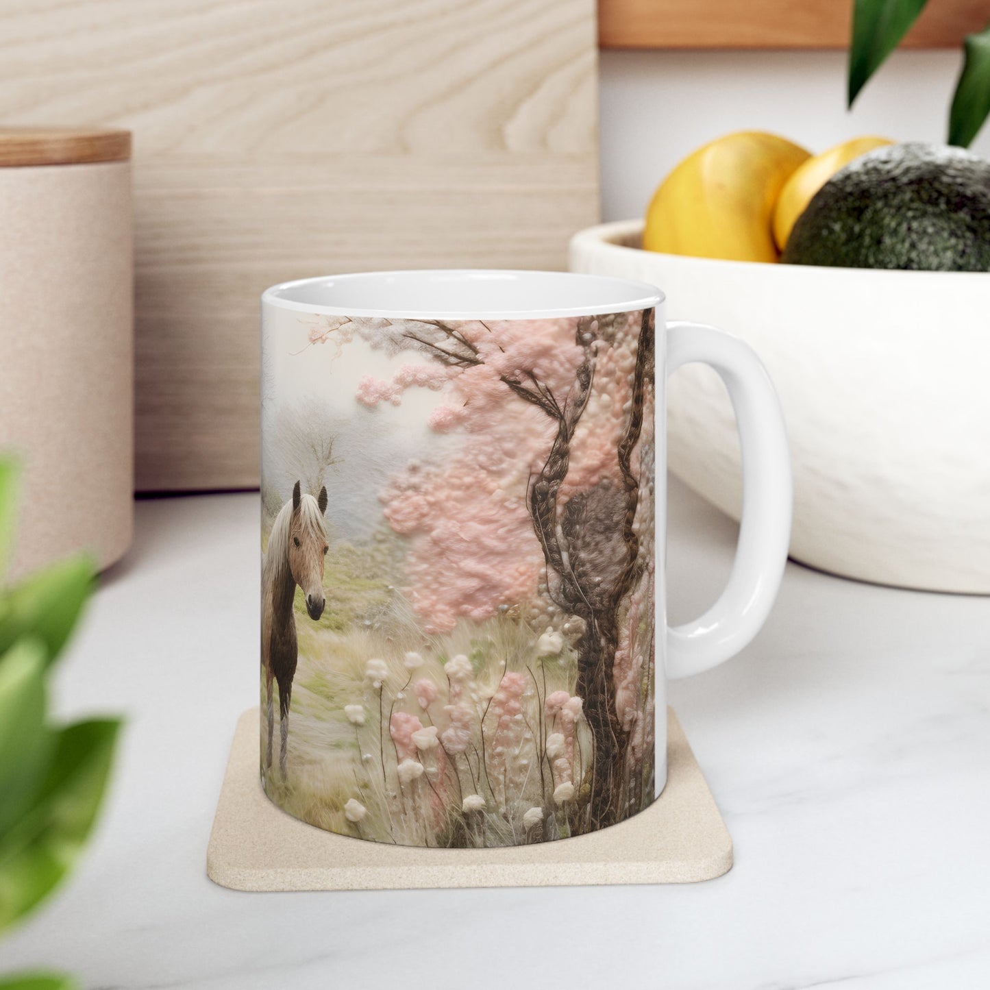 Artistic Mug - Felted Hourse 5