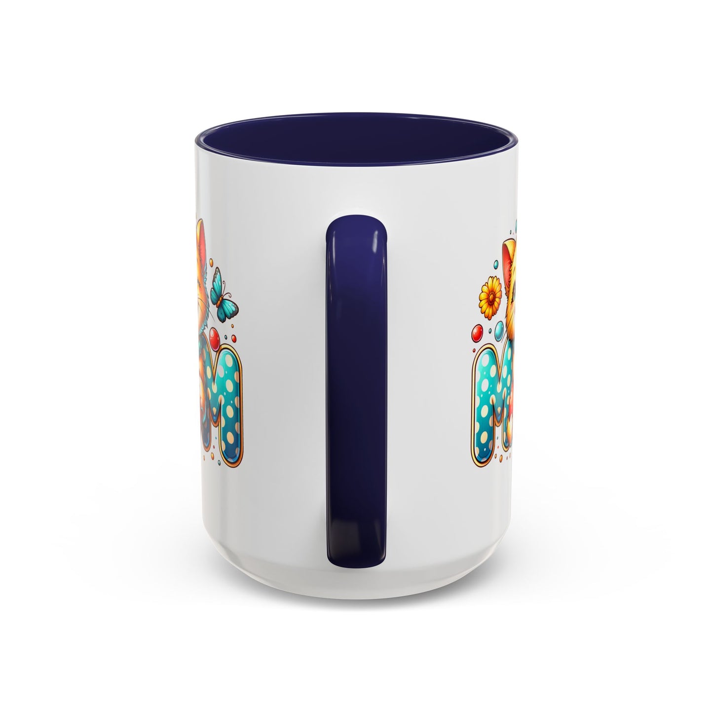 Mother's Day Mug - Mom Cat Red Heart