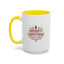 Christmas Mug - Merry Christmas Maroon Text Tree Star