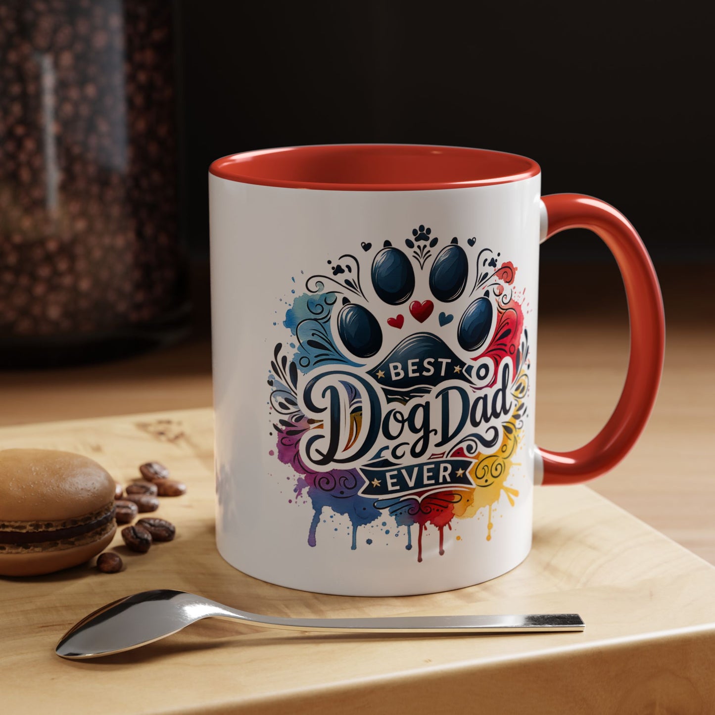 Animal Mug - Best Dog Dad Ever Paw