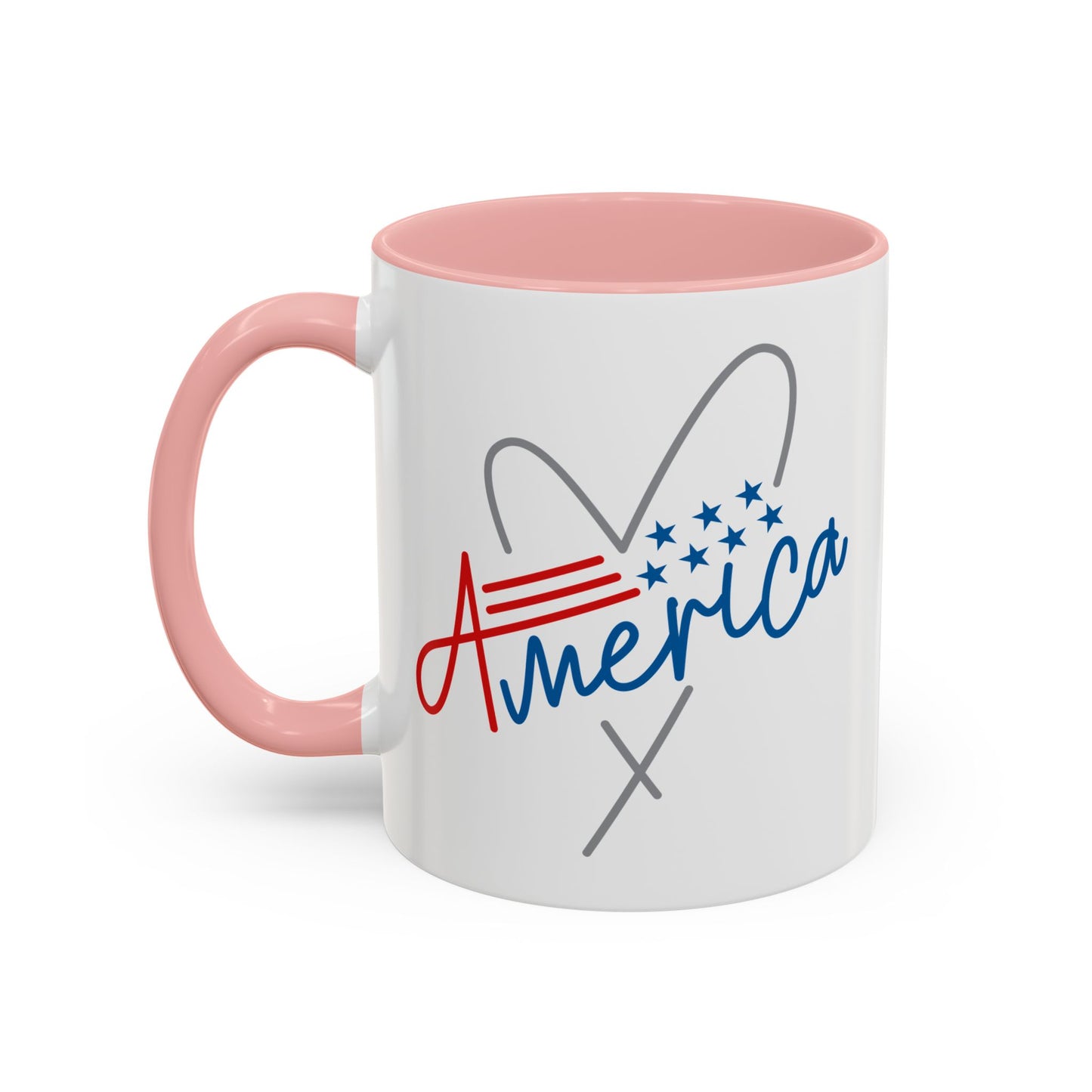 4th of July Mug - America Heart