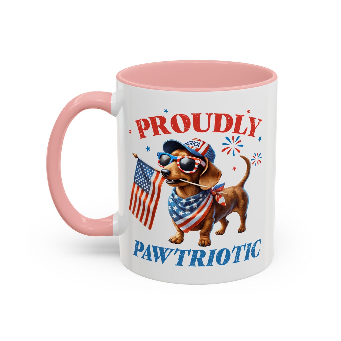 4th of July Mug - Proudly Pawtriotic Dog