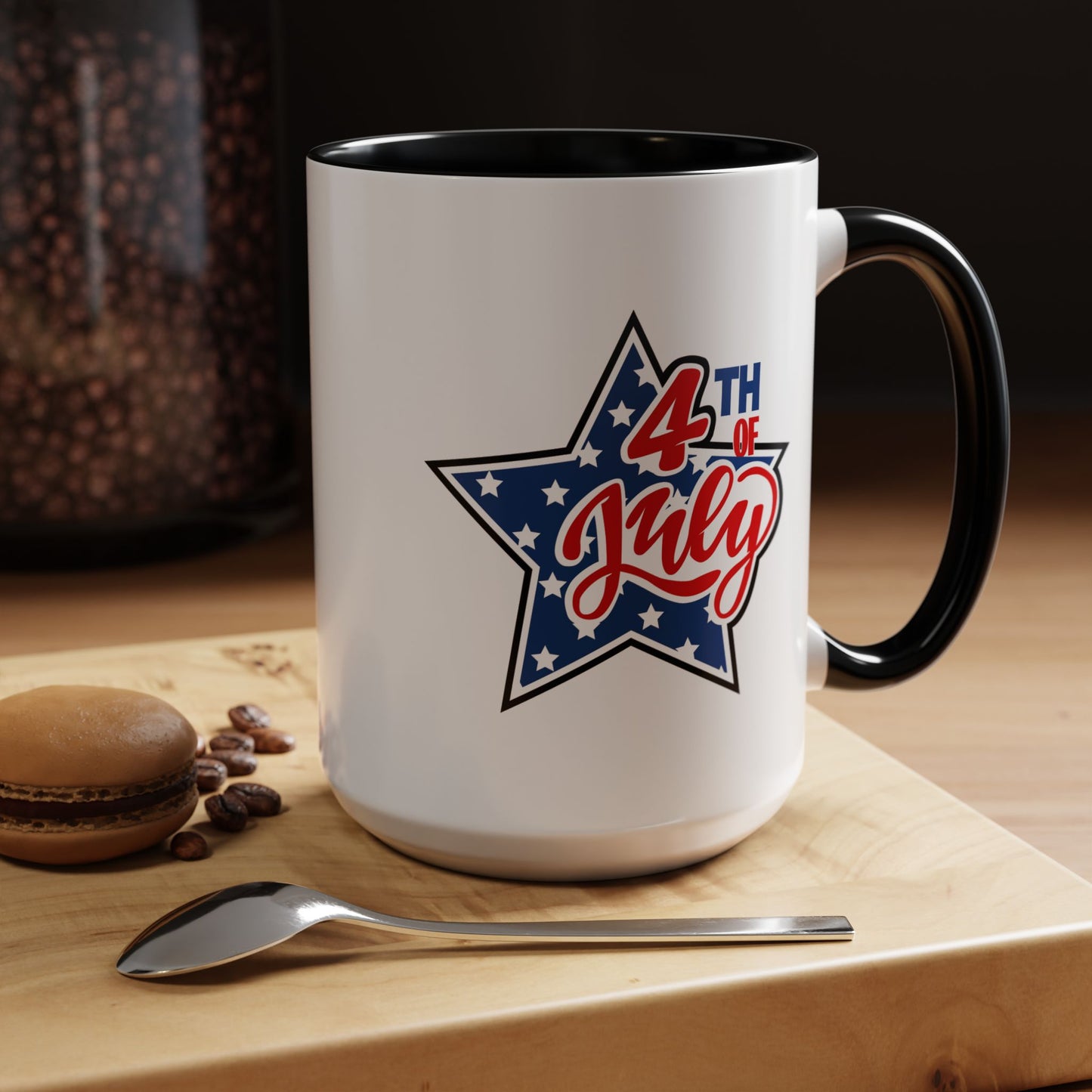 4th of July Mug - 4th of July Star Flag