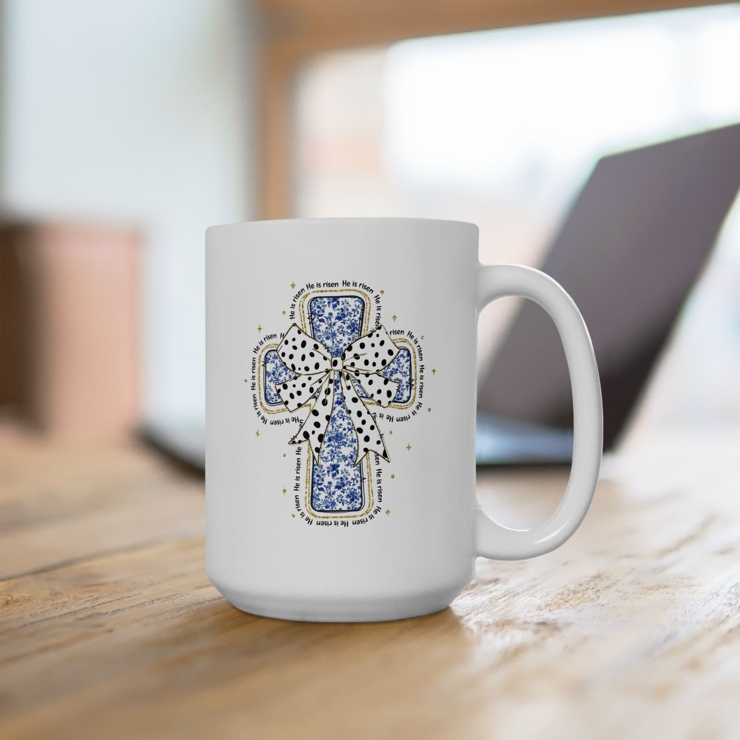 Easter Mug - Cross He Is Risen