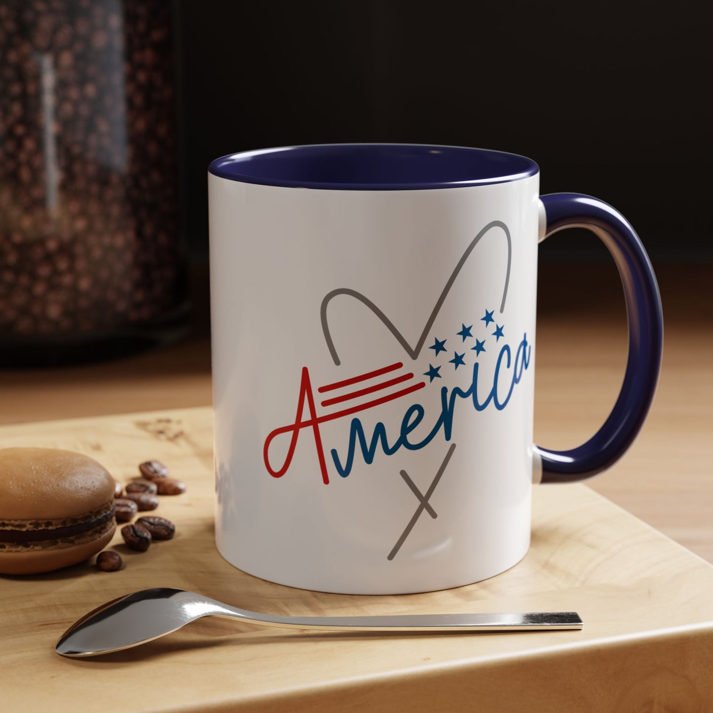 4th of July Mug - America Heart