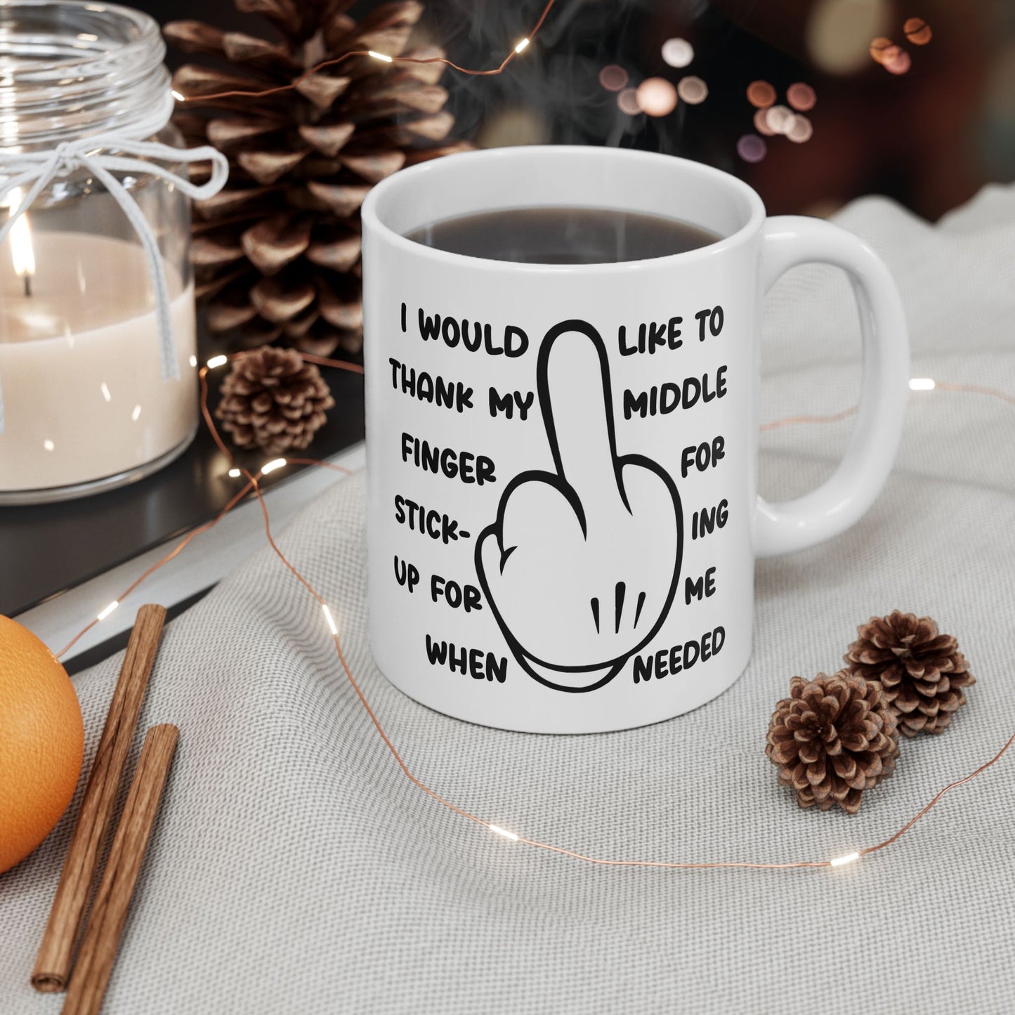 Adult Mug - I Would Like To Thank My Middle Finger