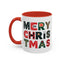 Christmas - Merry Christmas Black Red Green Patterned Text