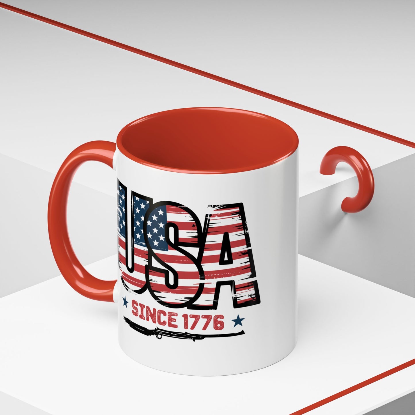 4th of July Mug - USA Since 1776 Gun
