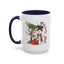 Christmas Mug - Merry Xmas Snowman Tree Present