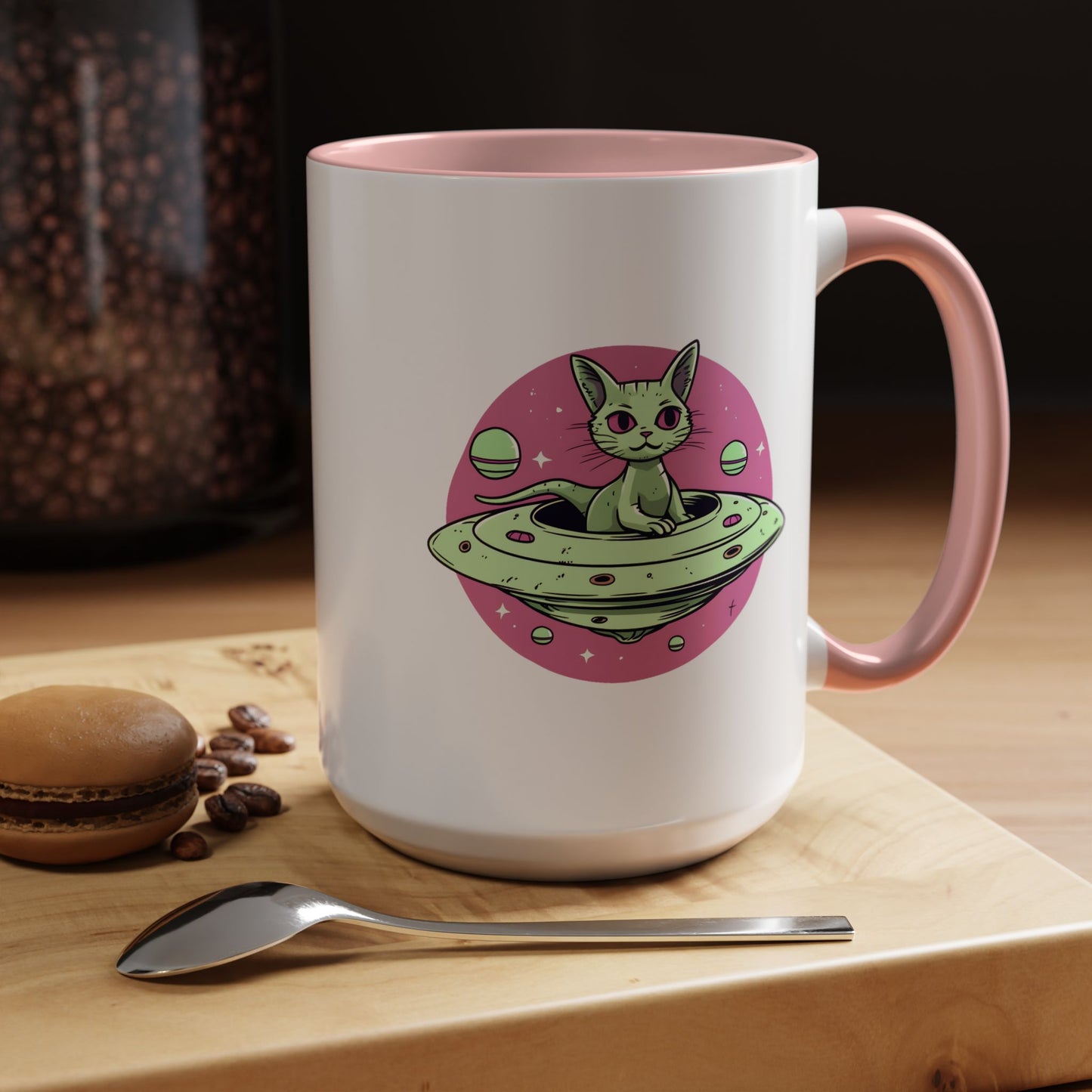 Alien Mug - Flying Saucer Cat