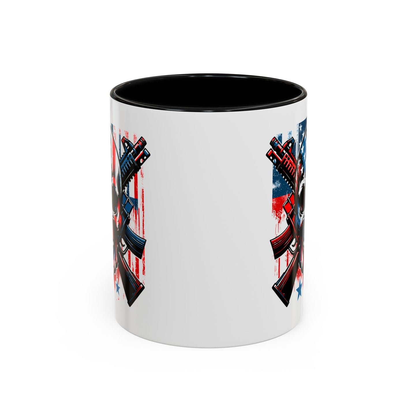 4th of July Mug - Skull With American Flag