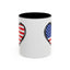 4th of July Mug - USA Flag Heart