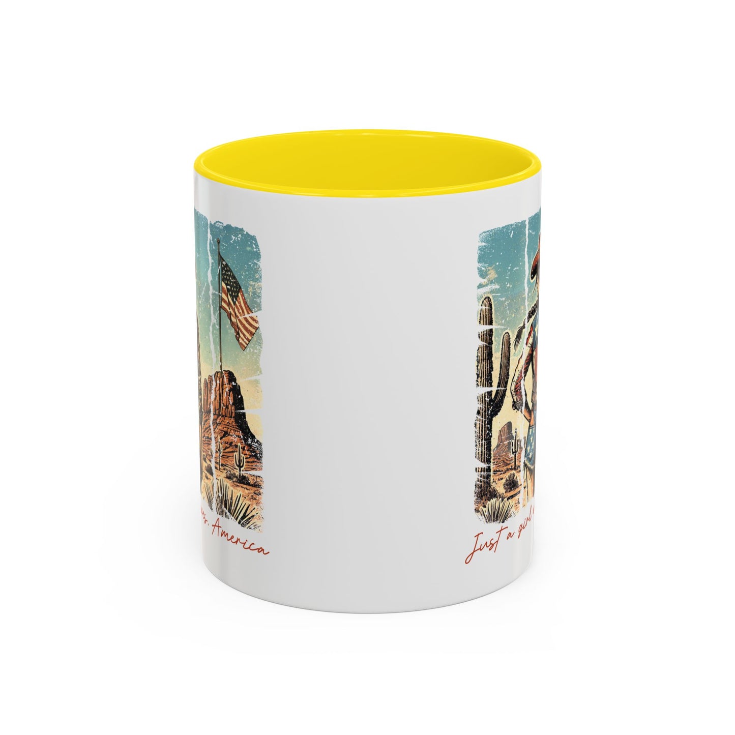 4th of July Mug - Just a Girl Who Loves America