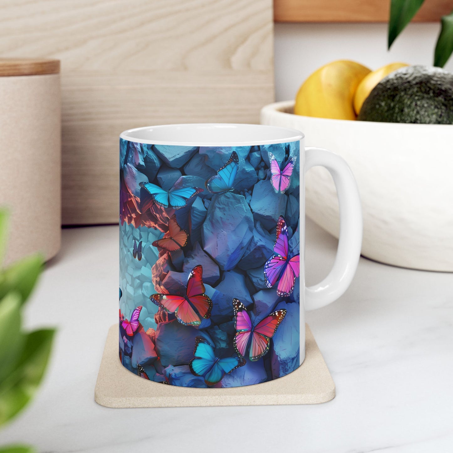 Artistic Mug - Colorful Butterflies