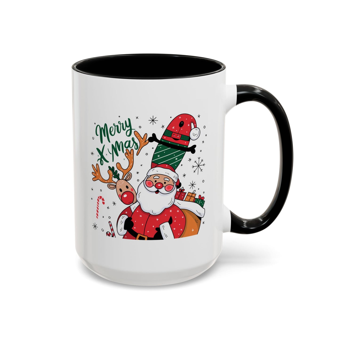 Christmas Mug - Merry Xmas Santa Reindeer