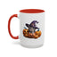 Halloween Mug - Witch Cat Hiding In Pumpkins