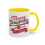 Christmas Mug - Red & Green Text Trumpet