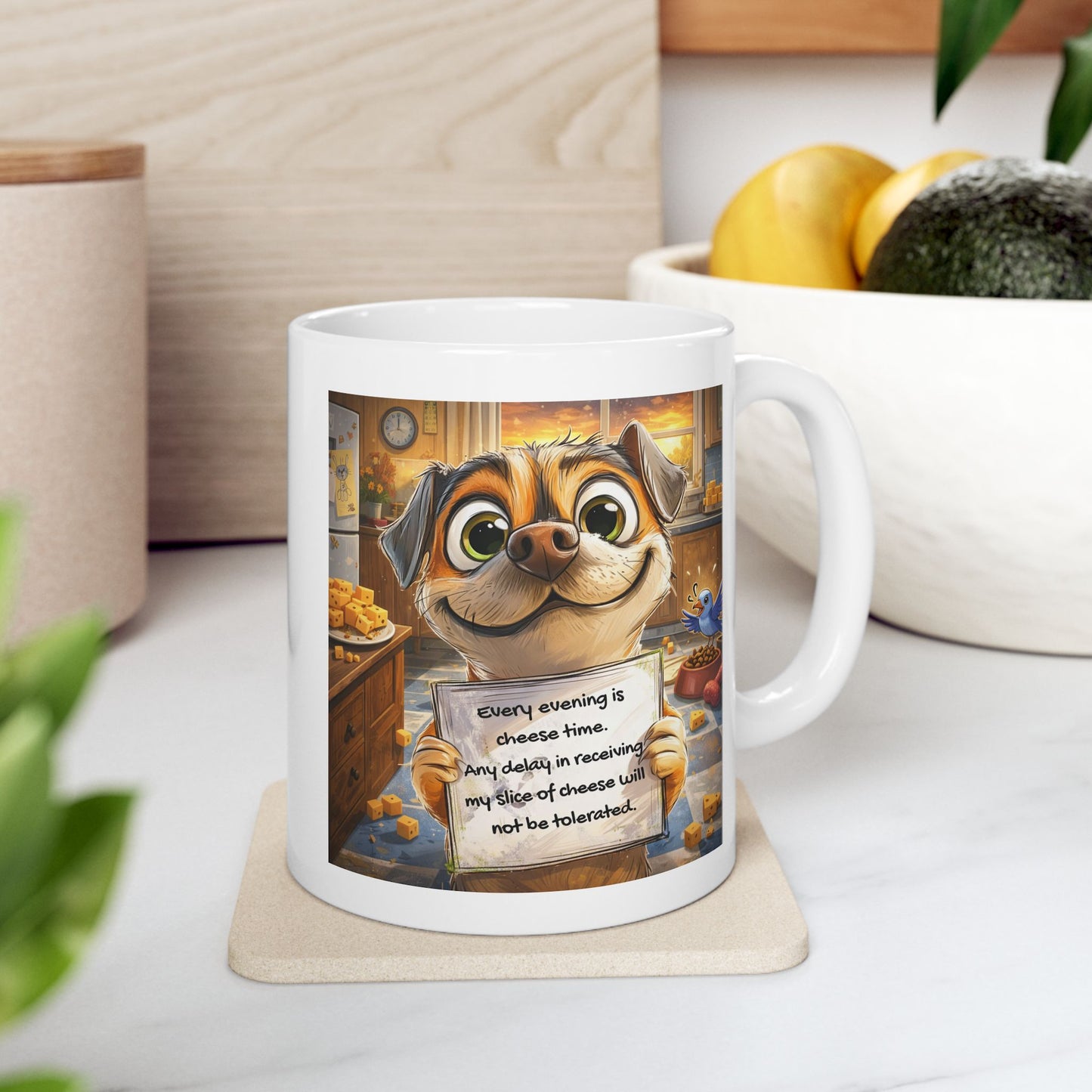 Animal Mug - Every Evening Is Cheese Time