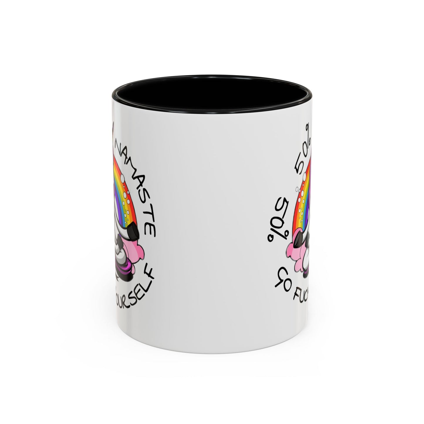Adult Mug - 50% Namaste 50% Go Fuck Yourself