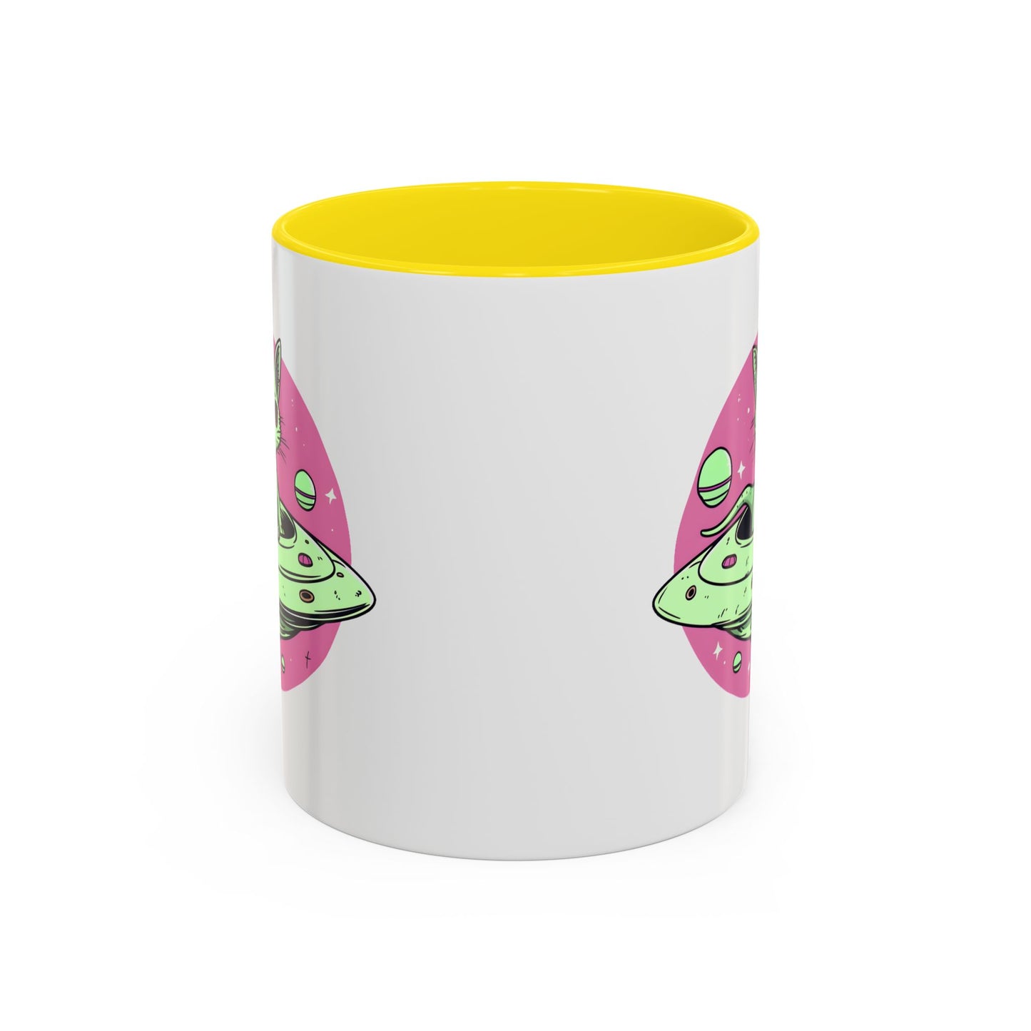 Alien Mug - Flying Saucer Cat