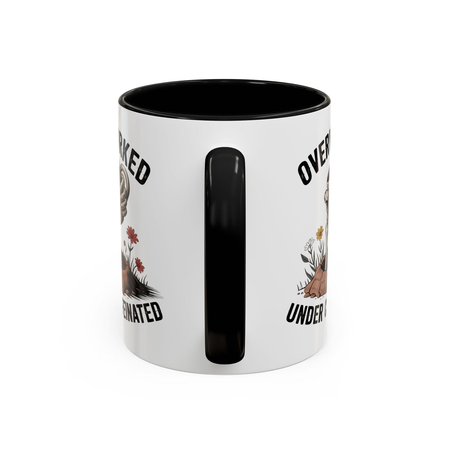 Humor Mug - Overworked and Under Caffeinated
