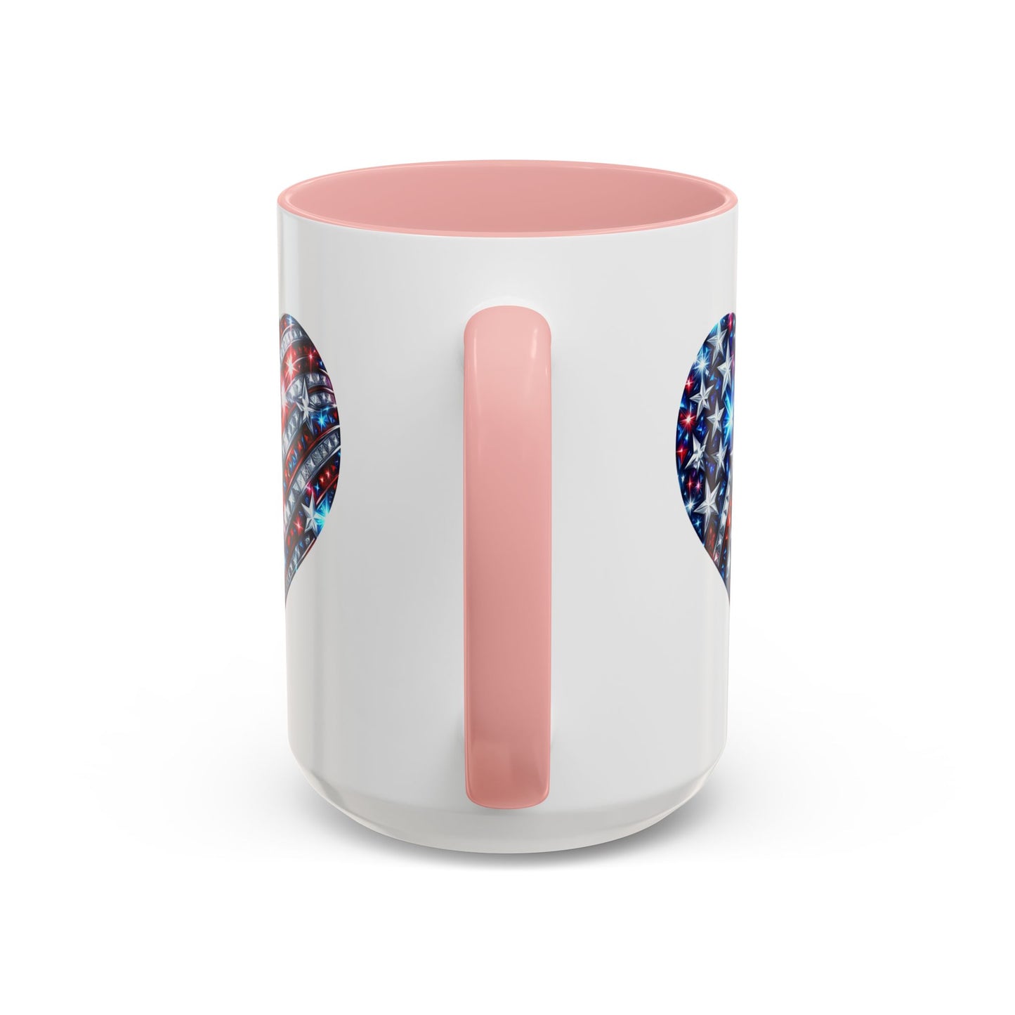 4th of July Mug - USA Sparkle Heart