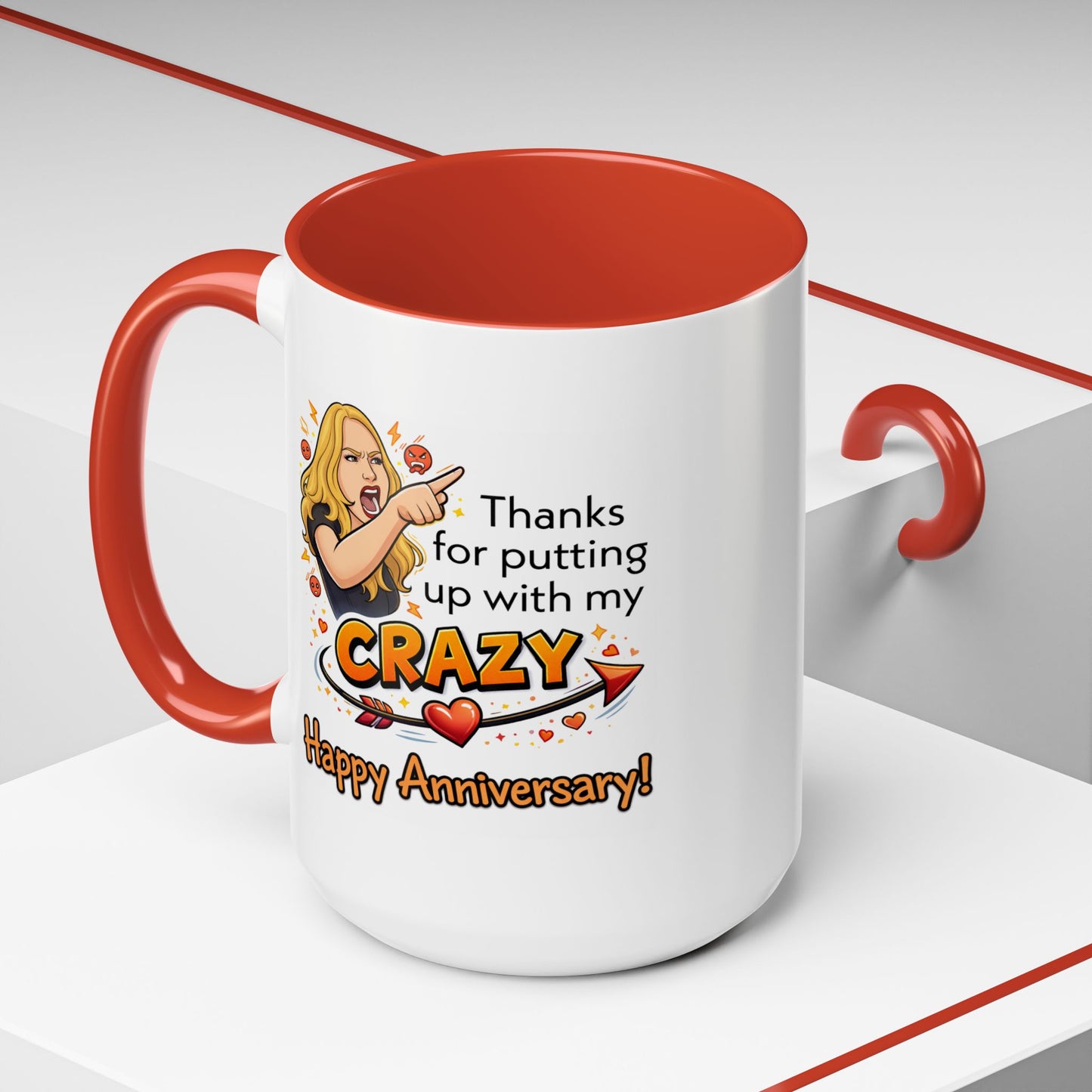 Anniversary Mug - Thanks For Putting Up