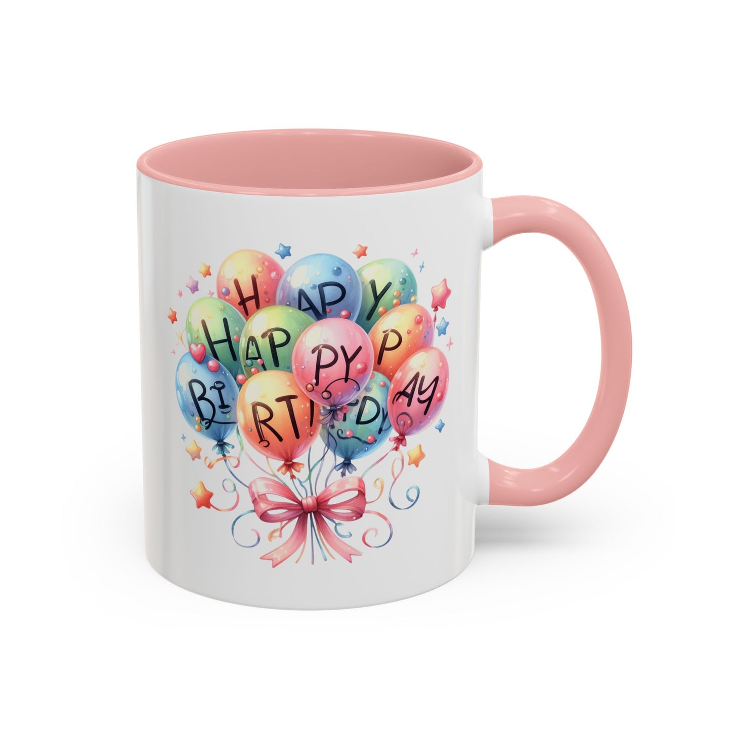 Birthday Mug - Happy Birthday Balloons