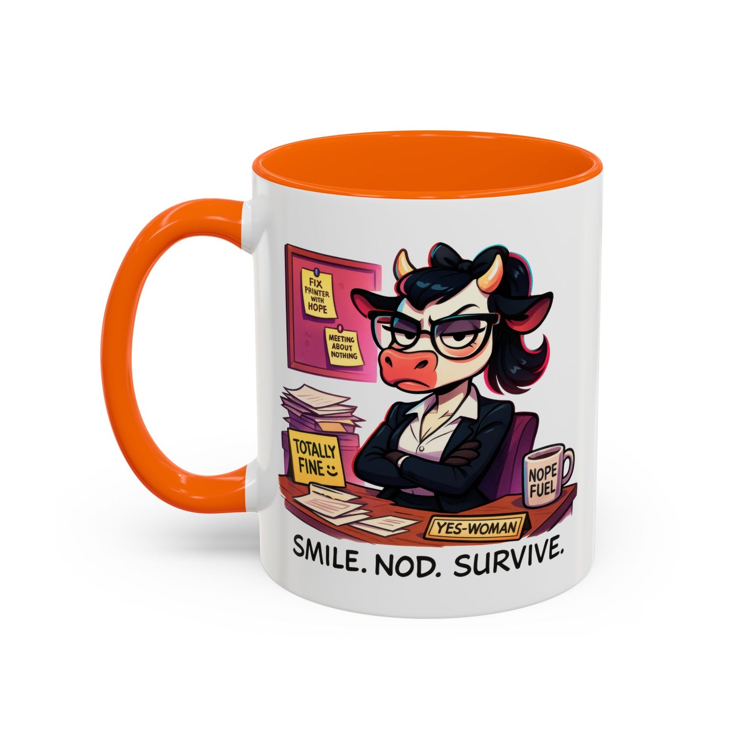 Office Mug - Smile Nod Survive
