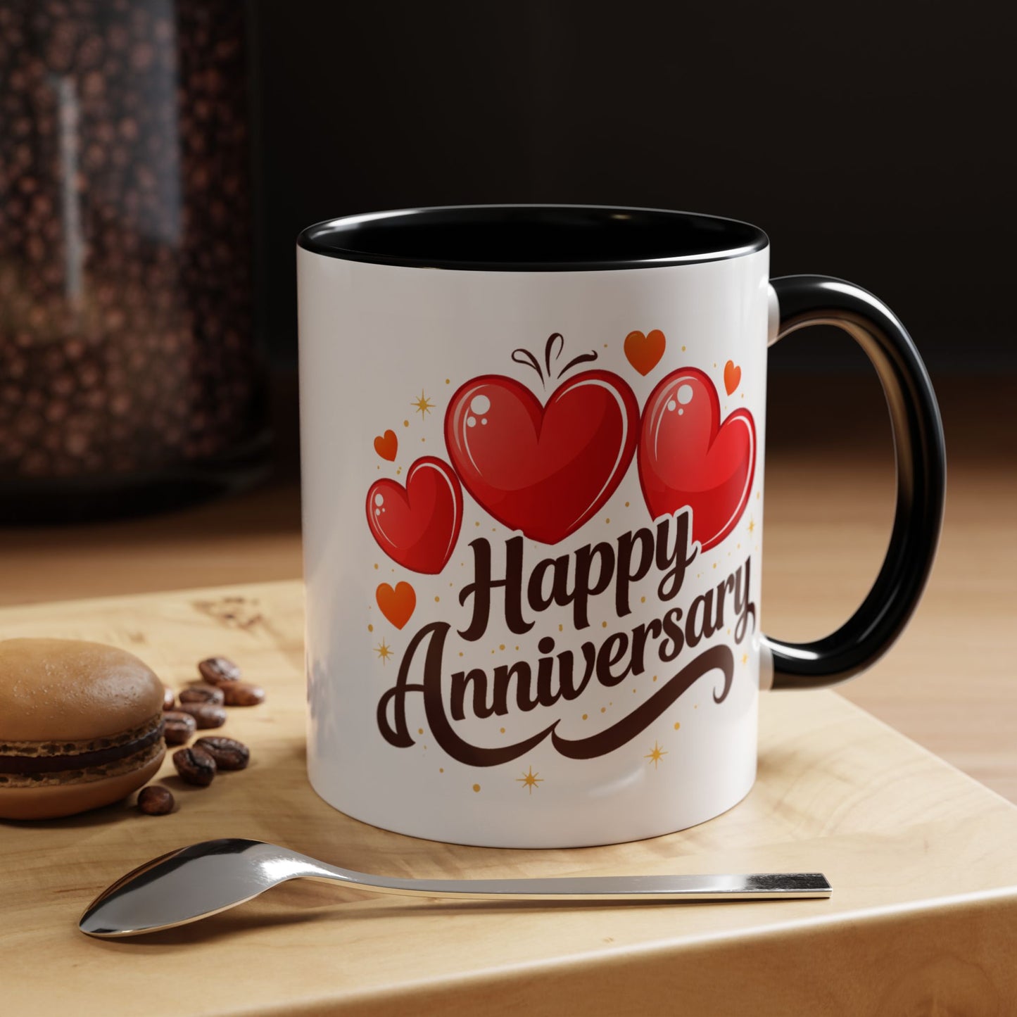 Anniversary Mug - Happy Anniversary Hearts